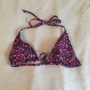 Floral bikini top